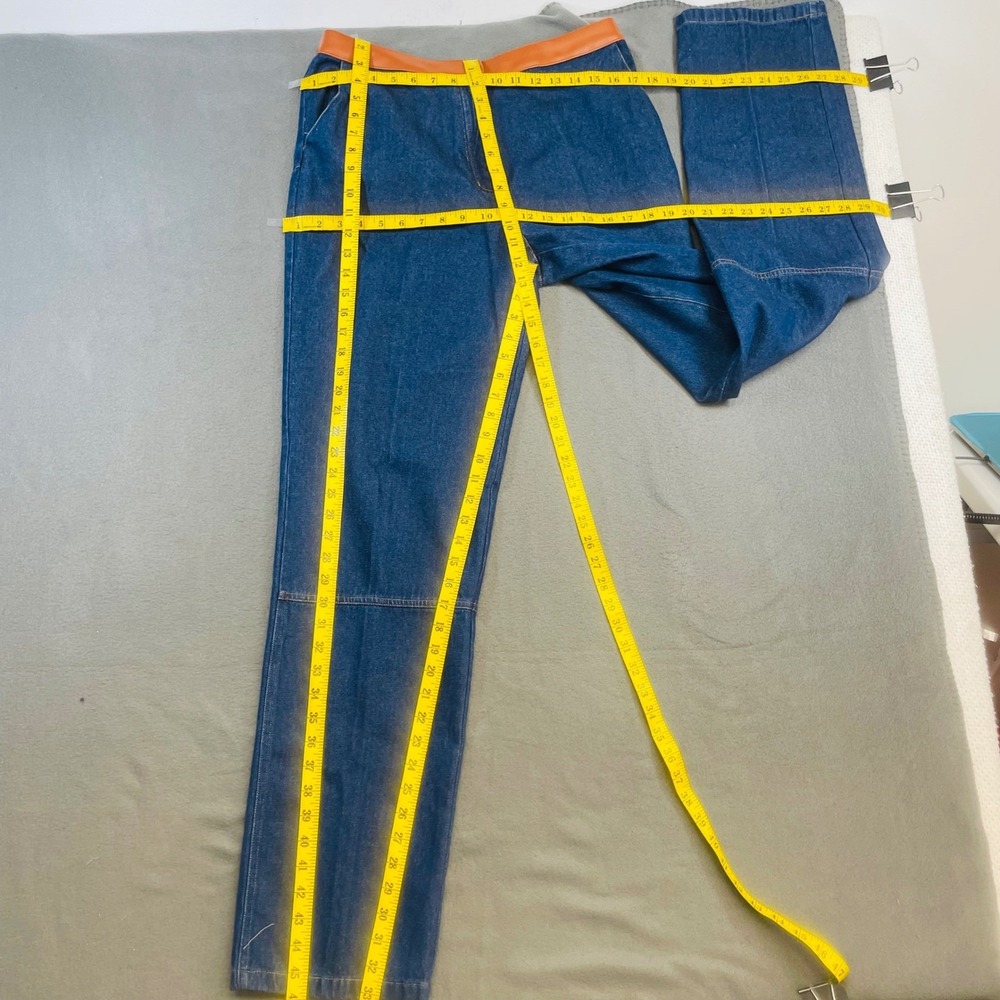 Vintage Forenza Women's High Rise Straight Leg Jeans Size 12T Blue Denim Trim - Picture 5 of 6
